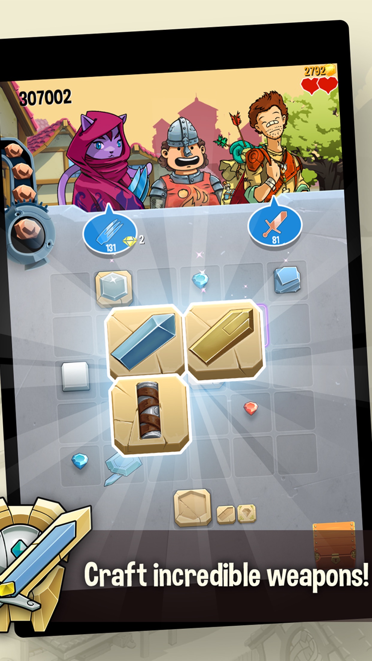 Puzzle Forge 2：锻造棋盘上放入材料并组合物品；兼顾合成和空间占用。