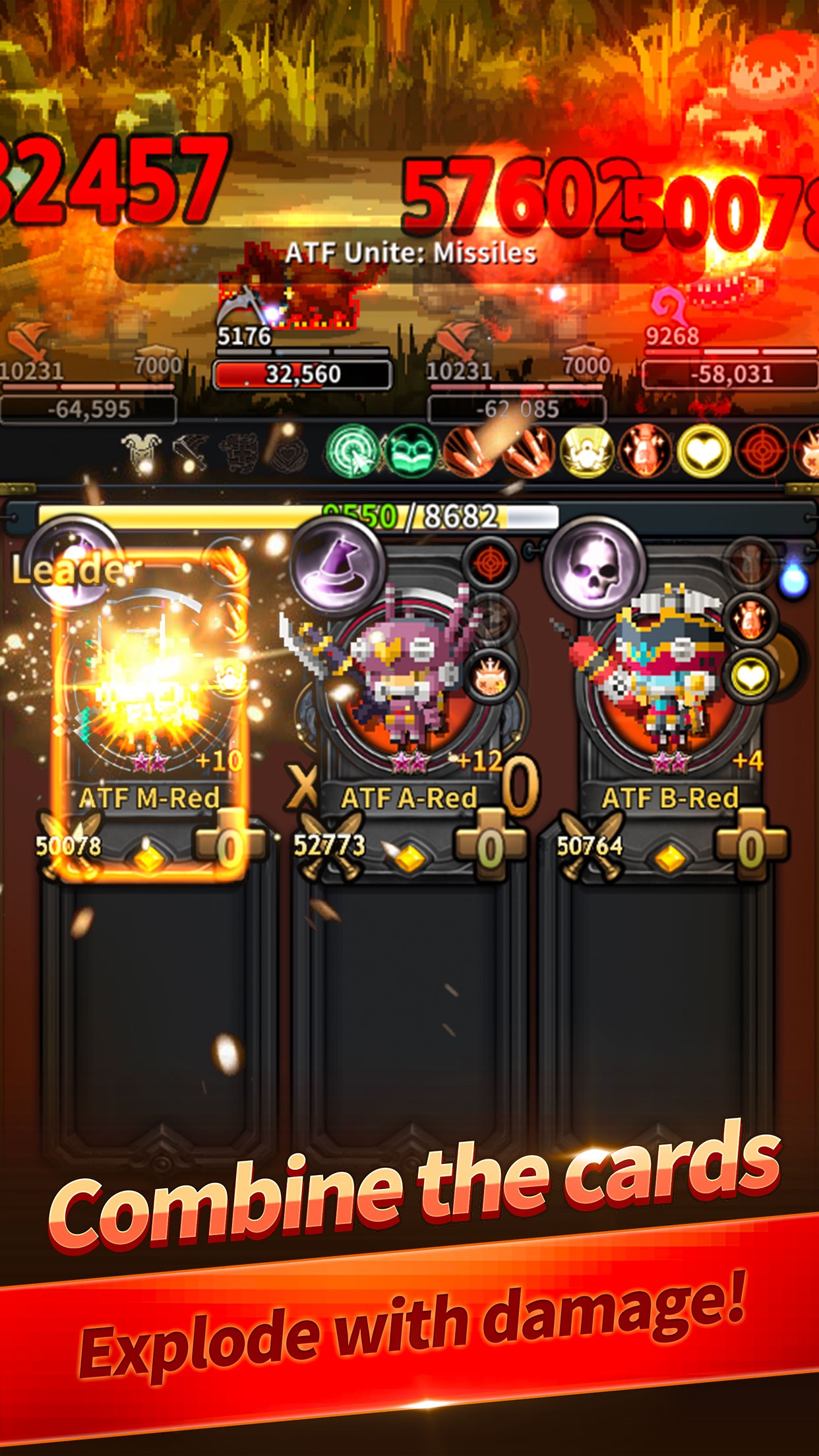 Triple Fantasy：从固定卡位组织三张角色牌，依据元素和组合关系形成扑克式倍率，再触发上方回合战斗。