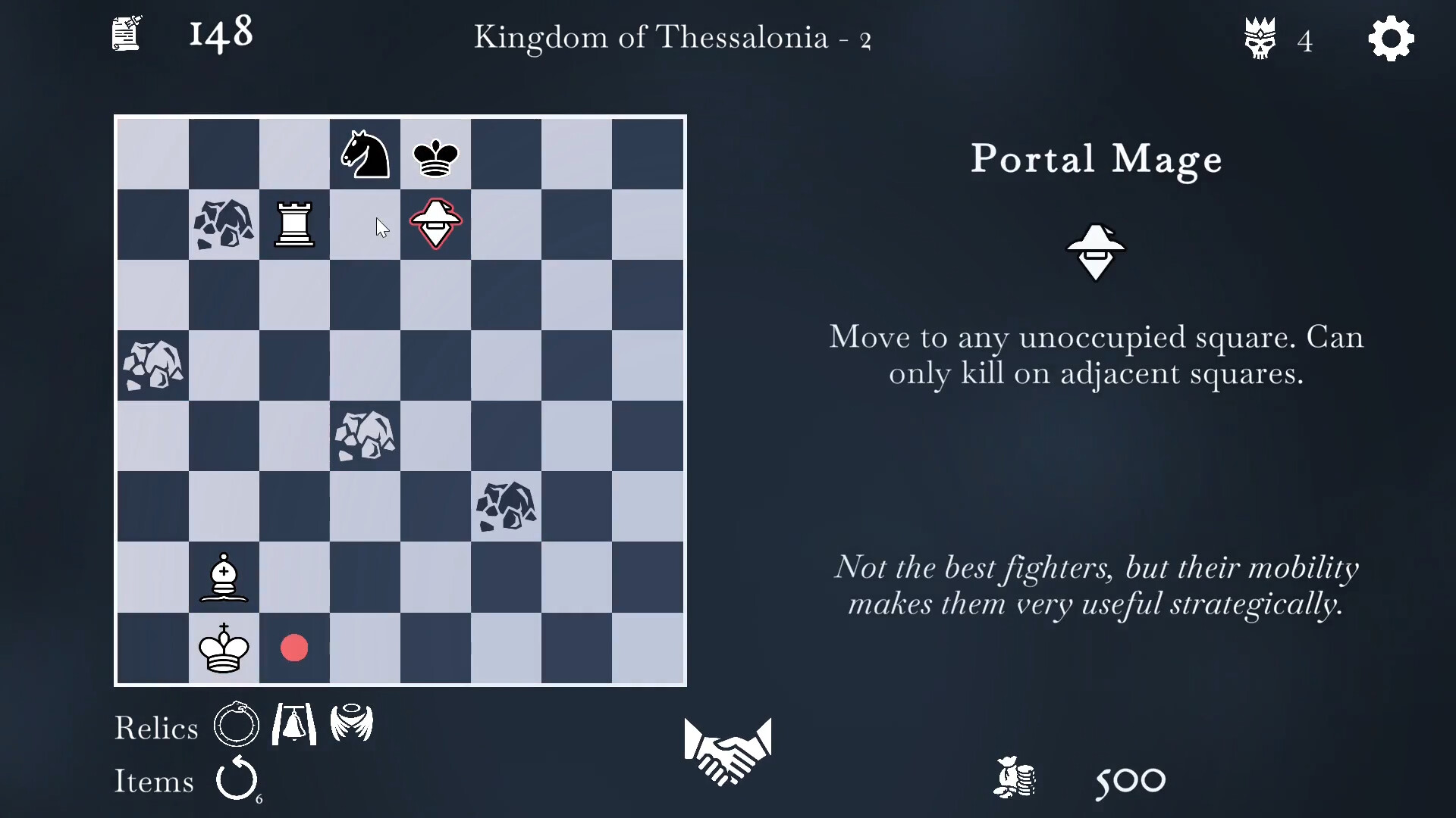 The Ouroboros King：单屏黑白棋盘，把国际象棋走法、招募棋子与随机构筑结合。